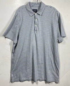 Abercrombie & Fitch Polo Shirt Mens 2XL XXL Blue & White Strip - Picture 1 of 9
