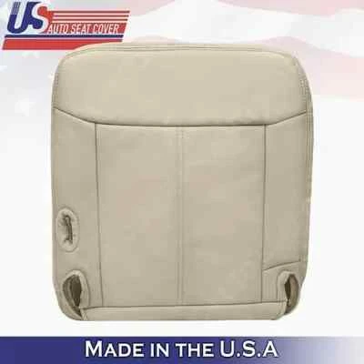 Cubierta de asiento de cuero inferior del lado del conductor para Lincoln Town Car 2003 a 2011 tostado Foto 1 de 4