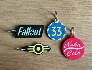Fallout keychain set. 3D Printed - Picture 1 of 5