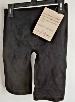 NWT Heavenly Shapewear women's seamless leg slimmer shorts black woman 1X - Image 1 of 4