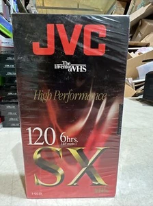 JVC SX VHS Blank Tape SP 120 min - 6 hrs(EP mode). New Old Stock Still wrapped - Picture 1 of 2