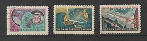 1962 Vietnam Stamps Flights of Vostok 3 & 4 Sc # 235-237 Cto Never Hinged - Picture 1 of 1