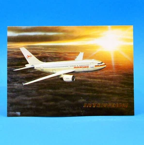 Cartolina Interflug | aereo Airbus A 310 | 1989 circa | immagine e casa Reichenbach J - Foto 1 di 1