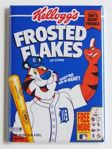 Detroit Tigers Cereal FRIDGE MAGNET frosted flakes box - Picture 1 of 3