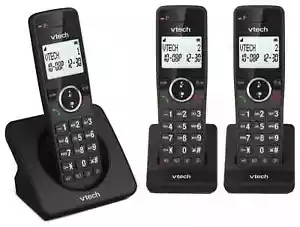 VTech Digital Cordless Phone ES2002 TRIO, Speakerphone Nuisance Call Blocker - Picture 1 of 10