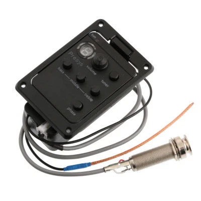 PRESYS/AERO 101 Guitar Preamp EQ Tuner Piezo Pickup Equalizer System - Image 1 of 4