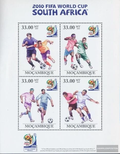 Briefmarken Mosambik 2010 Mi Block 333 (kompl. Ausgabe) postfrisch Fußball - FIF - Bild 1 von 1