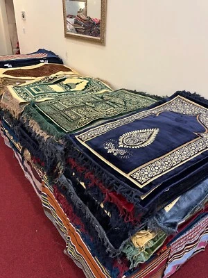 Prayer Rug, Prayer Mat, Ramadan Gift, Eid Gift, Janamaz, Muslim Mat, Islamic Rug - Image 1 of 4