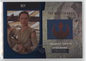 2016 Topps Star Wars Evolution Commemorative Flag Silver /50 Rey Patch 1j8 - Picture 1 of 3