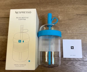 NUEVO NESPRESSO NOLA Botella Azul Nómada Vaso de Viaje Helado EDICIÓN LIMITADA - Imagen 1 de 3