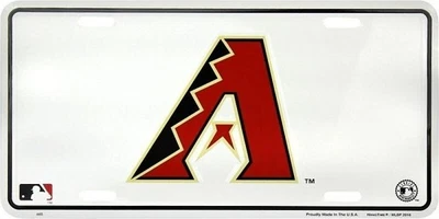 ARIZONA DIAMONDBACKS CAR TRUCK TAG LICENSE PLATE D'BACKS METAL SIGN MAN CAVE - Image 1 of 4