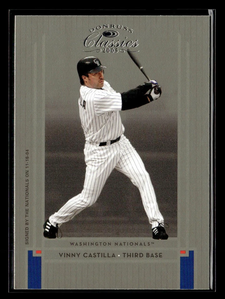2005 Donruss Classics #81 Vinny Castilla Card Washington Nationals - Image 1 of 2
