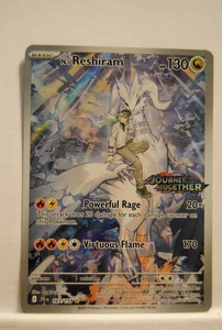 Pokemon Jorney Together N,s Reshiram 167/159 Stamped Box Topper Full Art - Picture 1 of 2