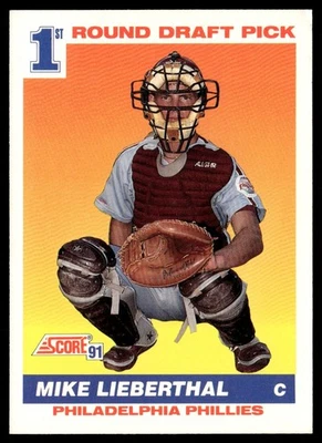 1991 Score Mike Lieberthal Rookie Philadelphia Phillies #683 - Image 1 of 2