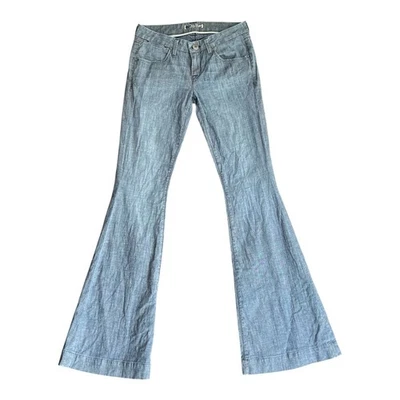 Jeans acampanados vintage Y2K Hudson tiro bajo talla 27 hechos en EE. UU. Foto 1 de 4