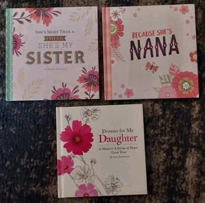 Hallmark Motivational Book Lot Of 3 Books - SISTER - NANA - DAUGHTER New - Picture 1 of 5