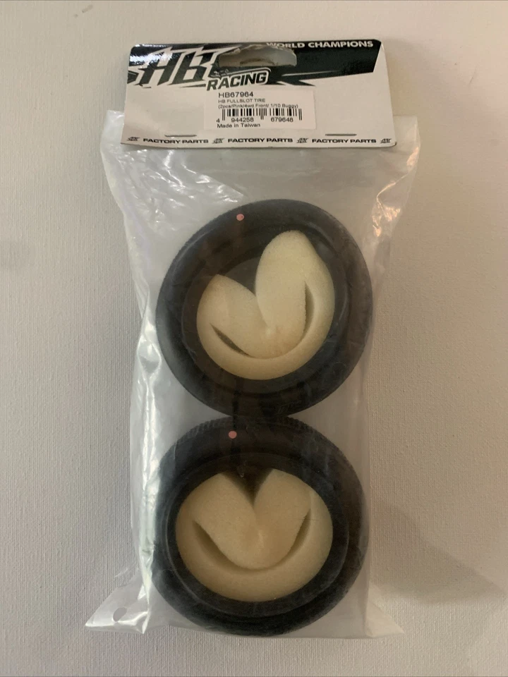 Neumáticos delanteros HB Racing ranura completa con insertos 4x4 buggy compuesto rosa HB67964 NUEVO Foto 1 de 4