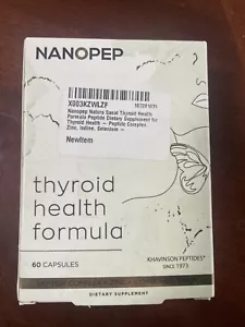 Nanopep Nature Sanat Thyroid Health Formula - $120- 60 Capsules Best By 10/24 - Picture 1 of 5