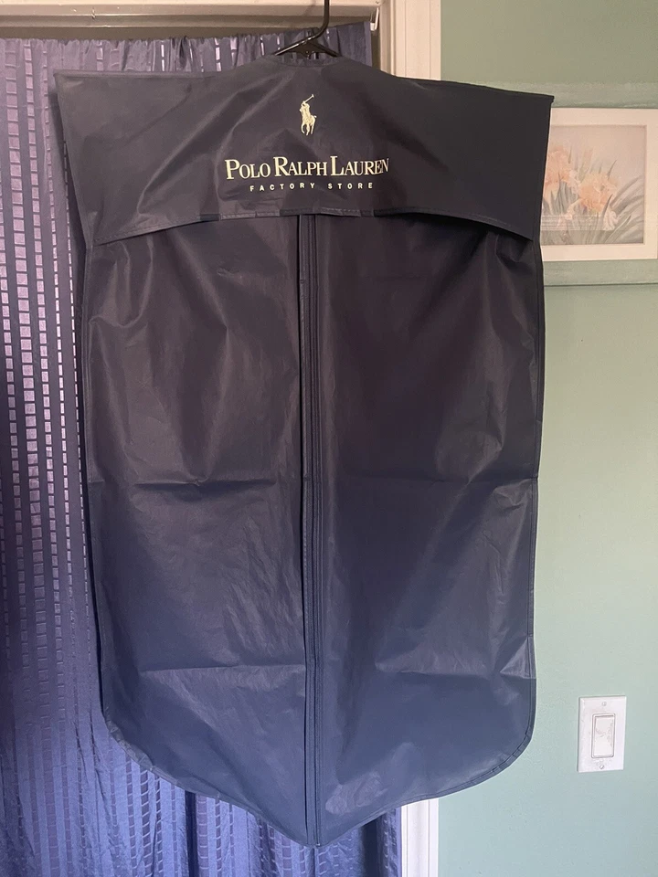 "Bolsa protectora de plástico Ralph Lauren azul 40x24"" vintage" Foto 1 de 4