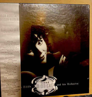 Linda Ronstadt With Nelson Riddle Round Midnight 3 x Vinyl LP BOXSET 1986 SEALED - Image 1 of 4