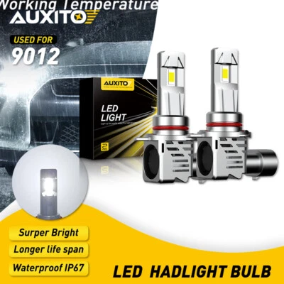 2x HIR2 9012 LED Headlight Bulbs 6500K For Toyota IQ 2009-2015 Auris 2013-2018 - Image 1 of 4