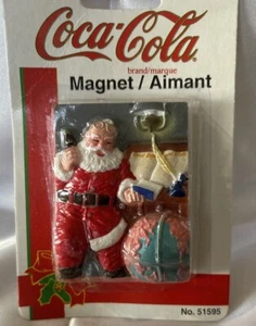 Vintage Coca Cola Magnets / Aimants Santa Claus 1997 New In Package No. 51595 - Picture 1 of 3