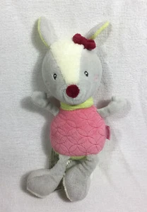 Rossmann Baby Dream Pink Gray Fox Musical Pull Plush Crib Toy Lullaby Germany - Picture 1 of 15