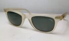 1990'S Sting Sunglasses Wayfarer Italy Clear Matte Geek Eyewear Depp Optical