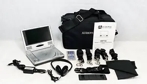 AUDIOVOX VBP700 7" PORTABLE DVD PLAYER REMOTE, STRAPS, HEADPHONES, MANUAL, CASE - Picture 1 of 4