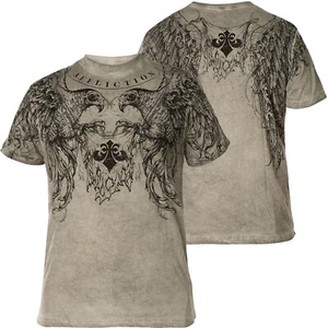 Camiseta para hombre Affliction Shredded Talons Y2K motociclista tatuaje águila viva rápida L-4XL - Imagen 1 de 3