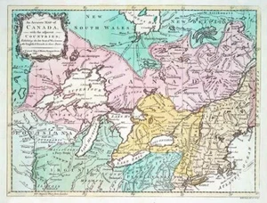 1761 Map of Canada - Picture 1 of 3