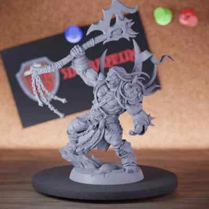 Ork King Miniatur Warlord Fighter Mini Dungeons and Dragons DnD 5e TTRPG - Bild 1 von 8
