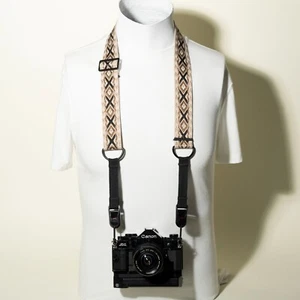 Khaki Coffee Vintage Style Camera Strap 30-48" Adjustable w/ Peak Design Anchors - Picture 1 of 10