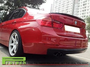 UNPAINTED 12-14 BMW F30 P-Style Trunk Spoiler w/ AC Roof Lip 320i 328i 335i 4Dr - Picture 1 of 3