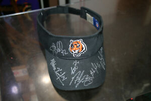Cincinnati Bengals Signed Visor 7X Signatures (Unknown) WOW LOOK! Youth Size JSH