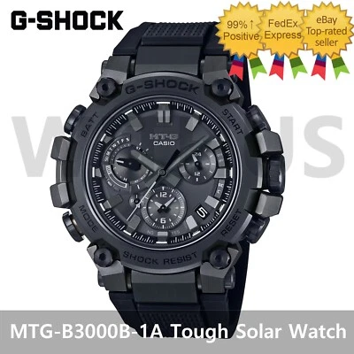 G-SHOCK MTG-B3000B-1A Tough Solar Black Bluetooth Outdoor Men's Watch_ - Image 1 of 4