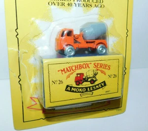MOC 1993 MATCHBOX ORIGINALS REPRODUKTION NR. 26 ZEMENTMISCHER - Bild 1 von 3