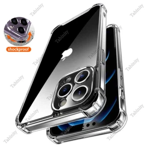 Wholesale Clear Shockproof Phone Case Cover For iPhone 16 15 14 13 12 11 Pro X 8 - Picture 1 of 11