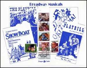 Sc. 2770a Broadway Musicals Dragon Cards Combo FDC - Foto 1 di 1