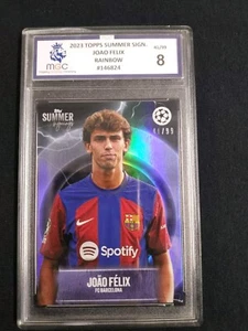 Tarjeta de fútbol americano Topps 2023 Joao Felix numerada 41/99 arco iris Mgc clasificación 8 - Imagen 1 de 3