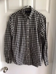 Ralph Lauren Multicolore Plaid Bottoni Maniche Lunghe Uomo Taglia Media M - Foto 1 di 4