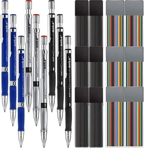 21 Pieces 2.0 Mm Mechanical Pencil Set, 9 Pieces Automatic Pencils 12 2 Mm Mecha - Picture 1 of 2