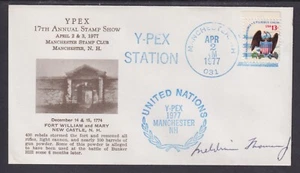 Meldrim Thomson Jr., New Hampshire Governor, signed UN YPEX w/ Gold State Seal - Picture 1 of 2