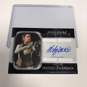 Star Wars Masterwork Topps Card Misty Lee as Princess Leia Organa Autographed - Picture 1 of 8