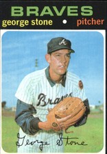 1971 Topps Atlanta Braves Baseball Card #507 George Stone - VG-EX