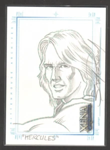 XENA ART & IMAGES SKETCHAFEX SKETCH CARD BY SCOTT ROSEMA RITTENHOUSE 2004 - Picture 1 of 2