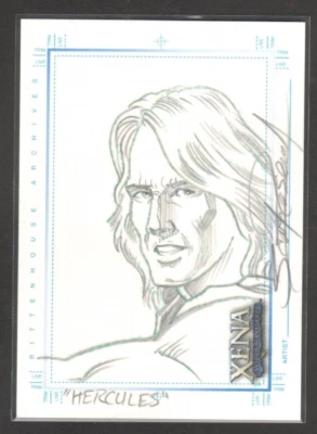 XENA ART & IMAGES SKETCHAFEX SKETCH CARD BY SCOTT ROSEMA RITTENHOUSE 2004 - Image 1 of 2