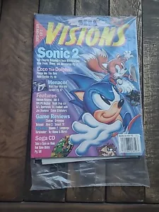 Sega Visions Magazine 1992 Nov/Dec Sonic 2 Brand New Sealed!! Rare!! - Picture 1 of 7