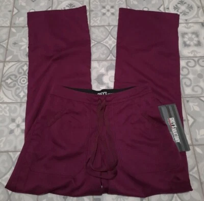 Women's Maroon Grey's Anatomy Scrub Pants in Size XX-Small Sku #12 - Image 1 of 4
