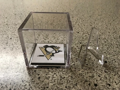 Pittsburgh Penguins Custom NHL Stanley Cup Champions Hockey Ring Display Case Cover